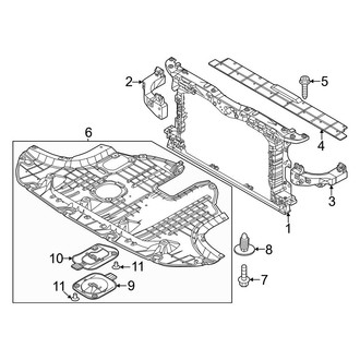 Kia OE - Radiator Support (EX / EX Touring / LX / Plug-In Hybrid EX / Plug-In Hybrid SX Touring / SX / SX Touring)