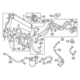 Kia OE - Air Conditioner & Heater - Condenser, Compressor & Lines (Condenser & Lines), (Wave / Wind)