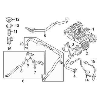 Kia OE - Emission System - Emission Components (EX / EX Touring / LX / SX / SX Touring)