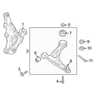 Kia OE - Front Suspension - Suspension Components (EX / EX Touring / LX / Plug-In Hybrid EX / Plug-In Hybrid SX Touring / SX / SX Touring)