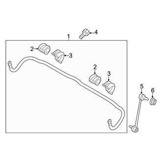 Kia OE - Front Suspension - Stabilizer Bar & Components (EX / EX Touring / LX / Plug-In Hybrid EX / Plug-In Hybrid SX Touring / SX / SX Touring)