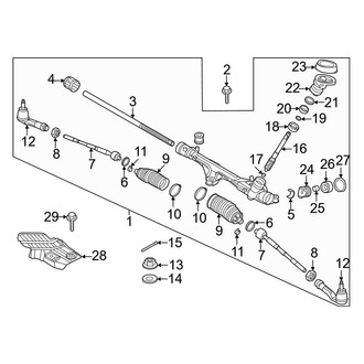Kia OE - Steering Gear & Linkage (EX / EX Touring / LX / Plug-In Hybrid EX / Plug-In Hybrid SX Touring / SX / SX Touring)
