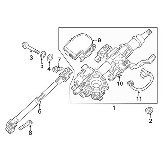 Kia OE - Steering Column Assembly (EX / EX Touring / LX / Plug-In Hybrid EX / Plug-In Hybrid SX Touring / SX / SX Touring)
