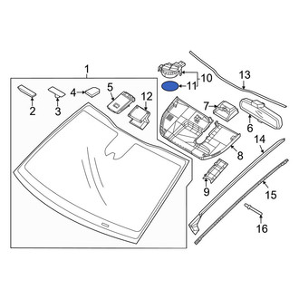 Kia OE - Rain Sensor Insulator