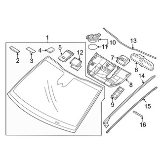Kia OE - Windshield - Reveal Moldings