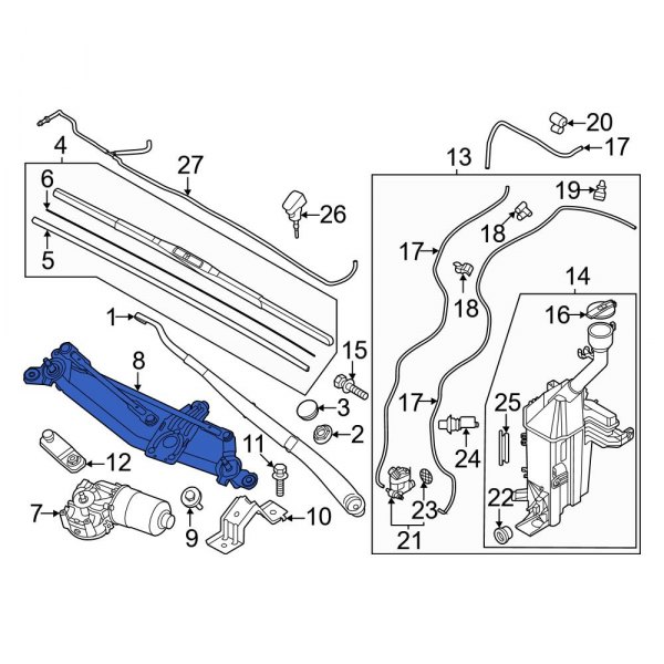 Windshield Wiper Linkage