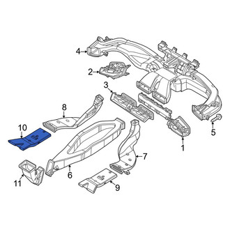 Kia OE - Rear Left Instrument Panel Air Duct