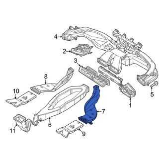 Kia OE - Front Right Lower Instrument Panel Air Duct