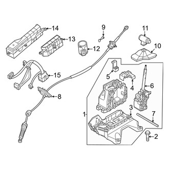 Kia OE - Center Console (Shifter & Switches, With Shift Lever), (EX / EX Touring / LX / SX / SX Touring)