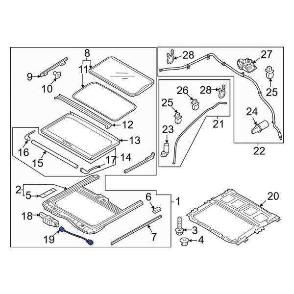 Sunroof Wiring Harness