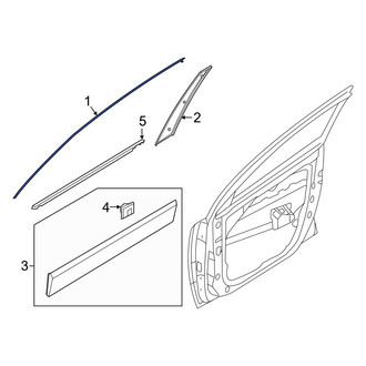 Kia OE - Front Left Door Reveal Molding
