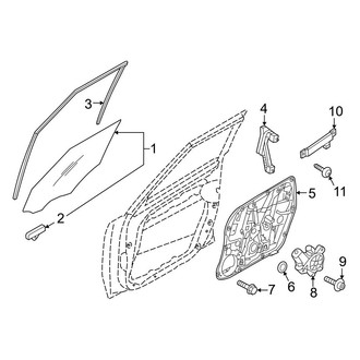 Kia OE - Front Door - Glass & Hardware