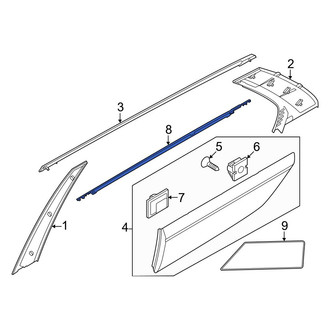 Kia OE - Rear Left Door Belt Molding