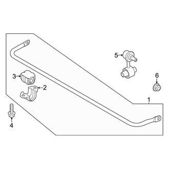 Kia OE - Rear Suspension - Stabilizer Bar & Components (Wave / Wind)