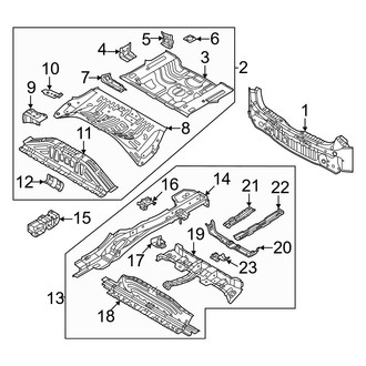 Kia OE - Rear Body & Floor - Floor & Rails (Wave / Wind)