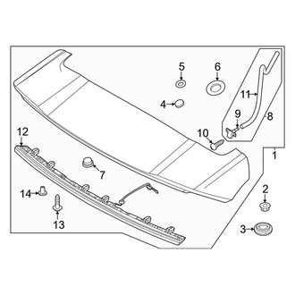 Kia OE - Lift Gate - Spoiler