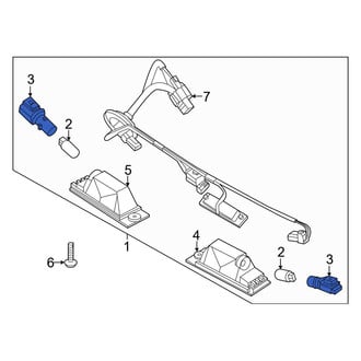 Kia OE - Rear License Plate Light Socket