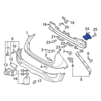 Kia OE - Rear Right Bumper Impact Bar Bracket