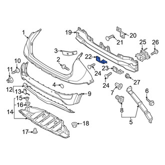 Kia OE - Rear Lower Center Bumper Impact Bar Bracket