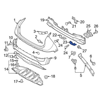 Kia OE - Rear Lower Outer Bumper Impact Bar Bracket