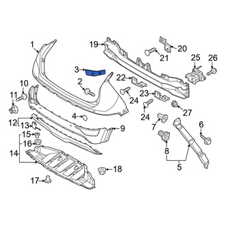 Kia OE - Front Right Lower Bumper Cover Bracket