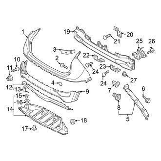 Kia OE - Rear Bumper - Bumper & Components (Wave / Wind)