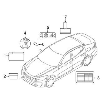 Kia OE - Information Labels - Labels