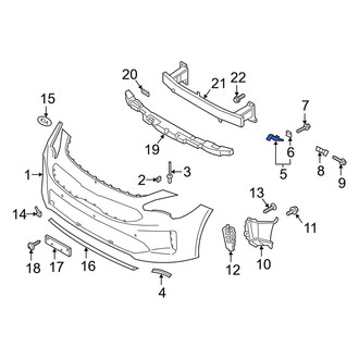 Kia OE - Right Upper Bumper Cover Bracket