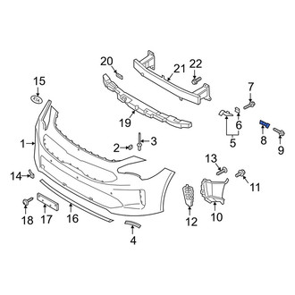 Kia OE - Front Left Bumper Cover Stay