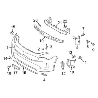 Kia OE - Front Bumper & Grille - Bumper & Components (Base / Premium)