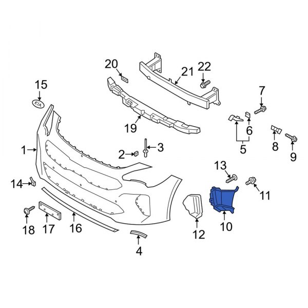 Radiator Support Air Deflector