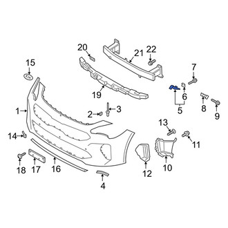 Kia OE - Left Upper Bumper Cover Bracket