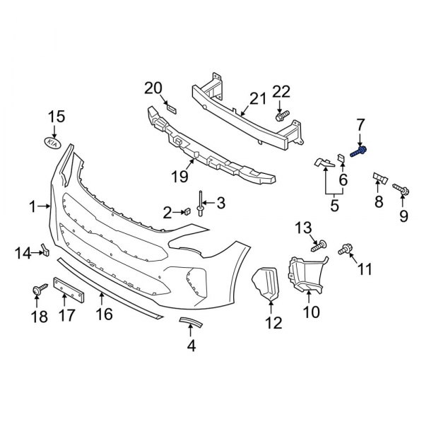 Bumper Cover Bolt