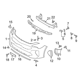 Kia OE - Front Bumper & Grille - Bumper & Components (GT / GT1 / GT2)