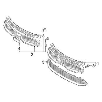 Kia OE - Front Bumper & Grille - Grille & Components (GT-Line)