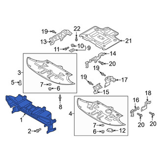 Kia OE - Front Radiator Support Air Deflector