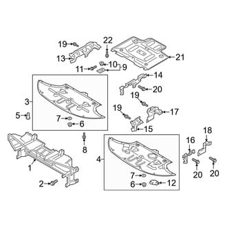 Kia OE - Radiator Support - Splash Shields