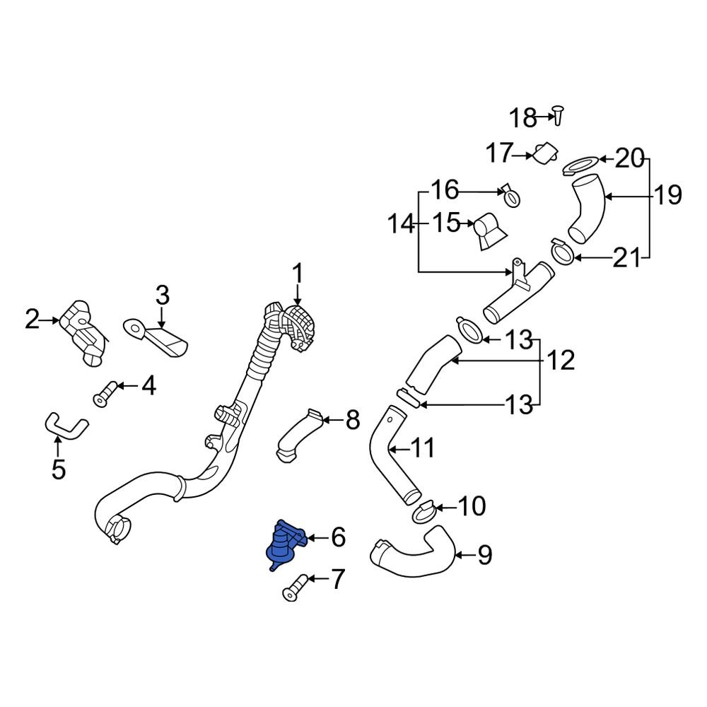 Kia OE 282342CTA4 Intercooler Coolant Diverter Valve