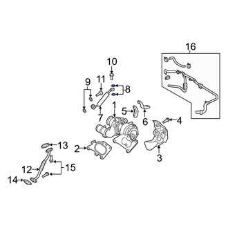 Kia OE - Turbocharger Oil Line Gasket