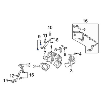 Kia OE - Turbocharger Oil Line O-Ring