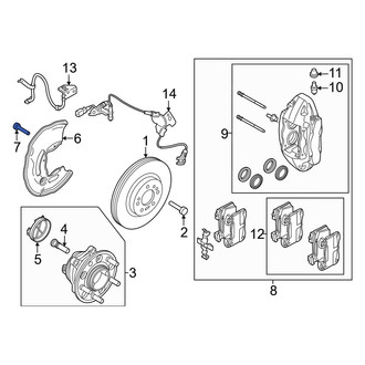 Kia OE - Axle Hub Mounting Bolt