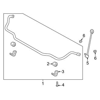 Kia OE - Front Suspension - Stabilizer Bar & Components (Base / GT / GT1 / GT2 / Premium RWD)