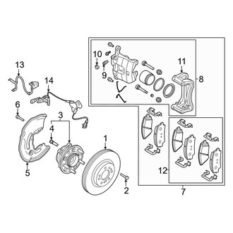 Kia OE - Front Suspension - Brake Components (W/O Brembo), (AWD)