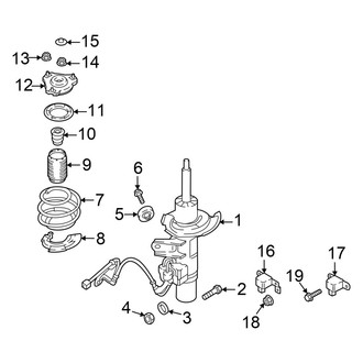 Kia OE - Front Suspension - Struts & Components (With Electronic Damping), (AWD)
