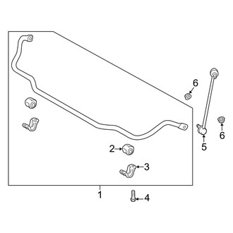 Kia OE - Front Suspension - Stabilizer Bar & Components (Base / GT / GT1 / GT2 / Premium AWD)
