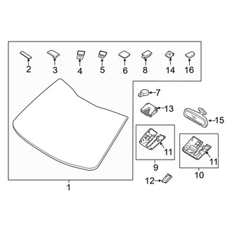 Kia OE - Windshield Glass