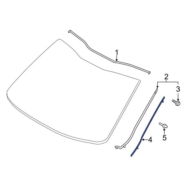 Windshield Molding Bracket