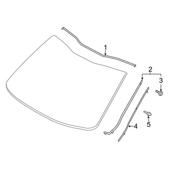 Kia OE - Windshield - Reveal Moldings