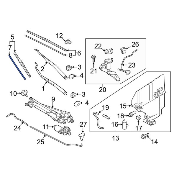 Windshield Wiper Blade Refill