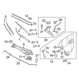 Kia OE - Windshield - Wiper & Washer Components